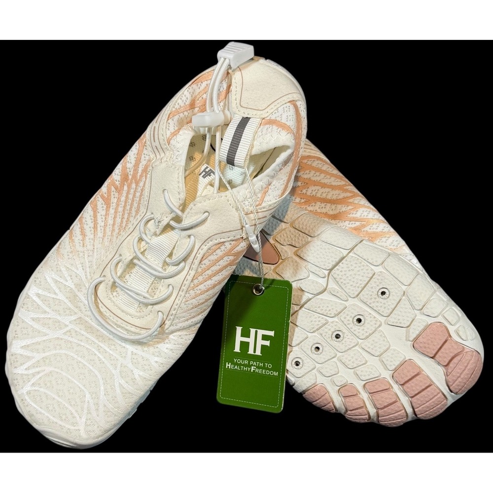 Hike Footwear Lorax Pro Shoe Non-Slip Barefoot  White/Rose Athletic Women's 6